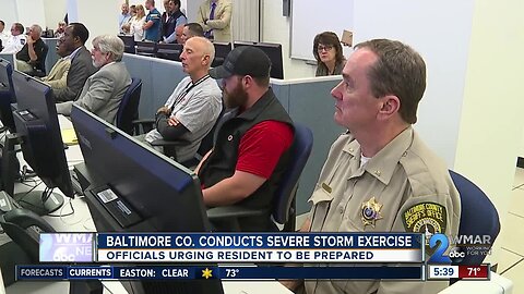 Baltimore County conducts severe storm exercise