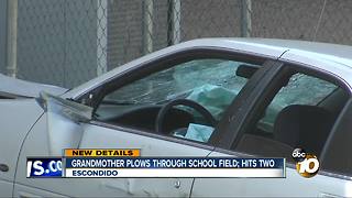 Car plows through Escondido middle school fence