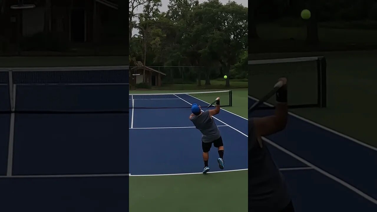 low forehand slice #short