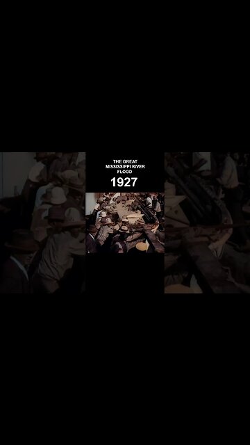 [1927] The Great Mississippi River Flood | Restored Footage, Colorized, 60fps