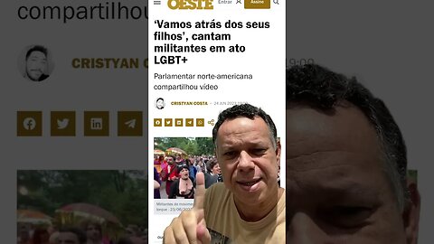 ‘Vamos atrás dos seus filhos’, cantam militantes em ato LGBT+ #shorts