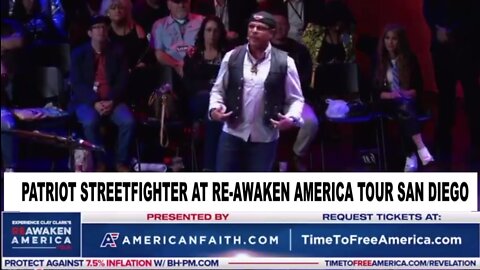 THE PATRIOT STREETFIGHTER UPDATE 3/24/22 - PATRIOT STREETFIGHTER AT RE-AWAKEN AMERICA TOUR SAN DIEGO