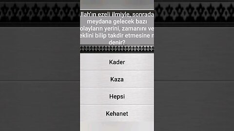#yarışma #bilgi İSLÂMÎ BİLGİ YARIŞMASI
