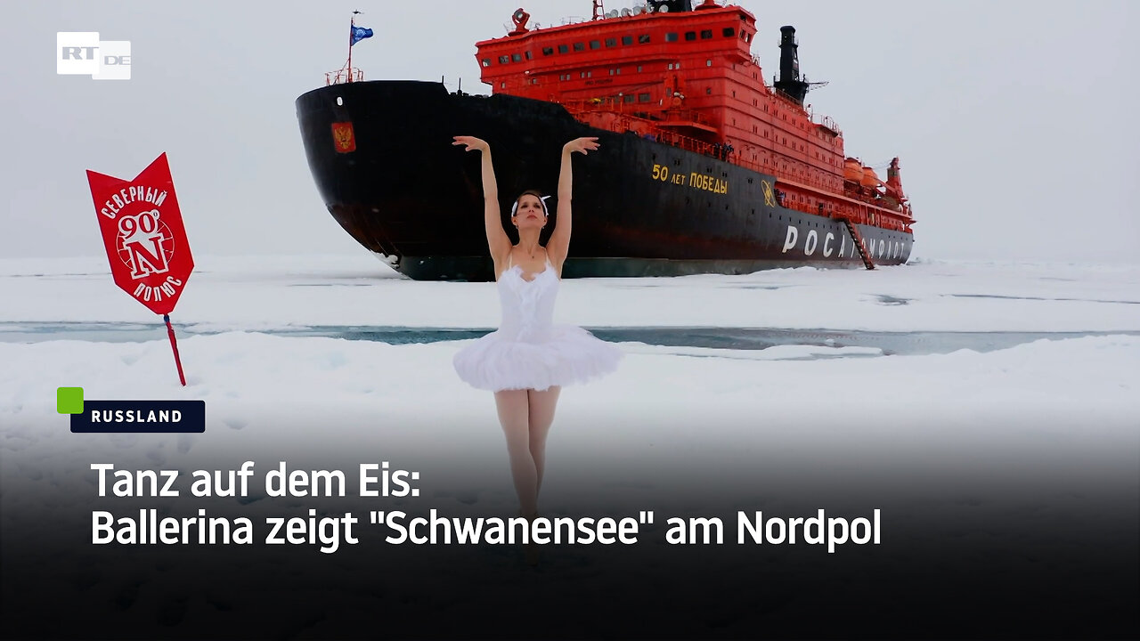 Tanz auf dem Eis: Ballerina zeigt "Schwanensee" am Nordpol