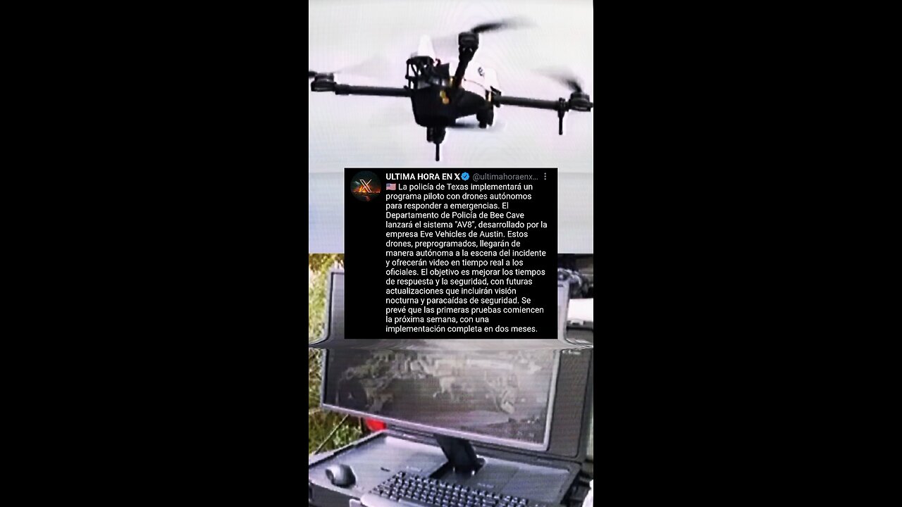 🇺🇸 Texas lanza programa piloto con drones autónomos para mejorar respuesta a emergencia policial