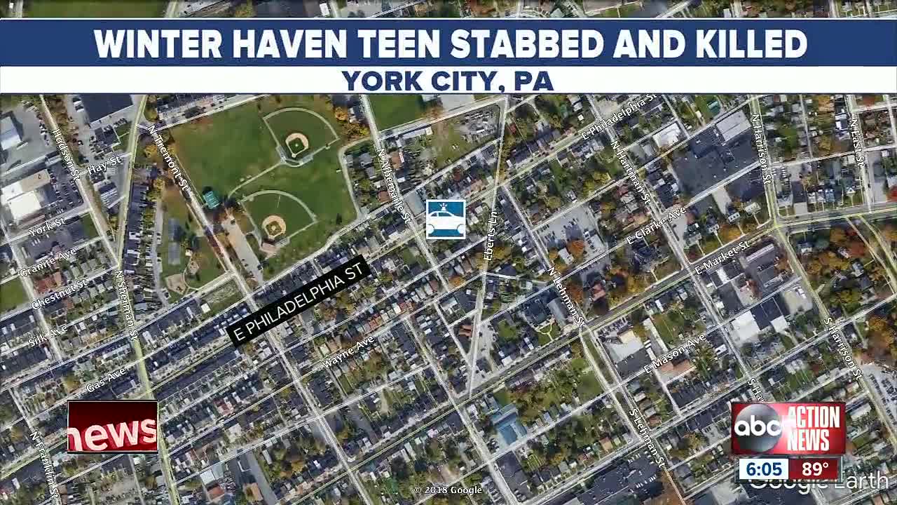 Winter Haven 13-year-old stabbed to death while visiting family in Pennsylvania, police say