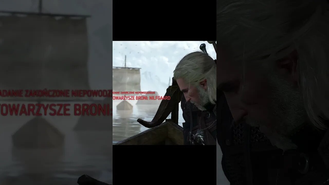 Geralt pomyka koniem po wodzie #shorts #witcher3