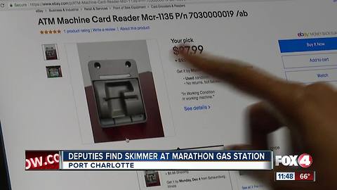 Deputies Find Card Skimmer at Gas Station