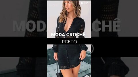 Moda crochê cor preto #crochê #moda #crochet #ideias