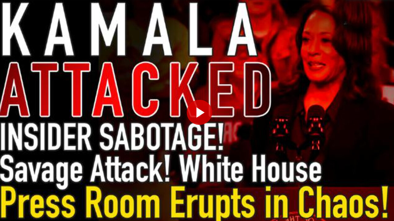 Kamala Attacked! INSIDER SABOTAGE! Savage Attack! White House Press Room Erupts in Chaos!