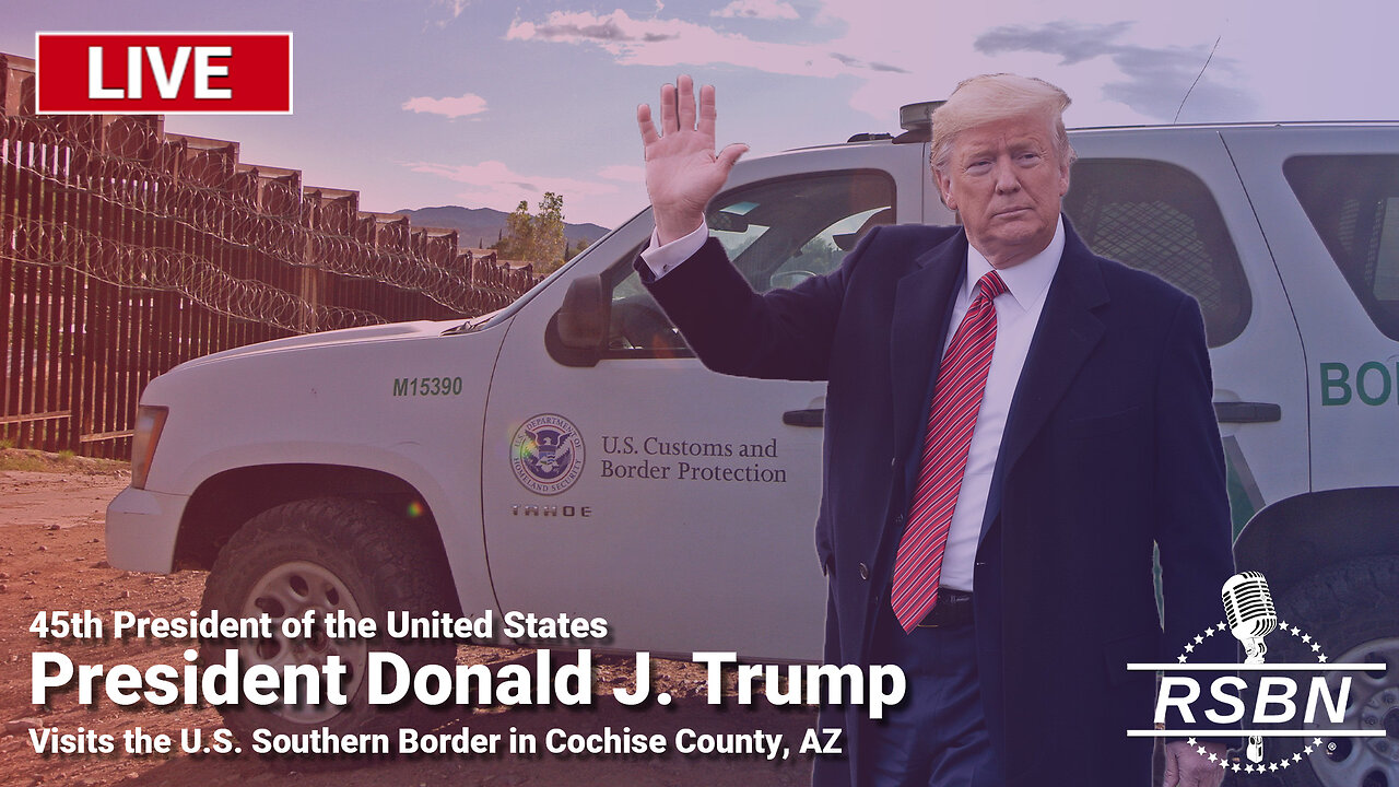 LIVE REPLAY: Trump to Visit the U.S. Southern Border in Cochise County, AZ - 8/22/24