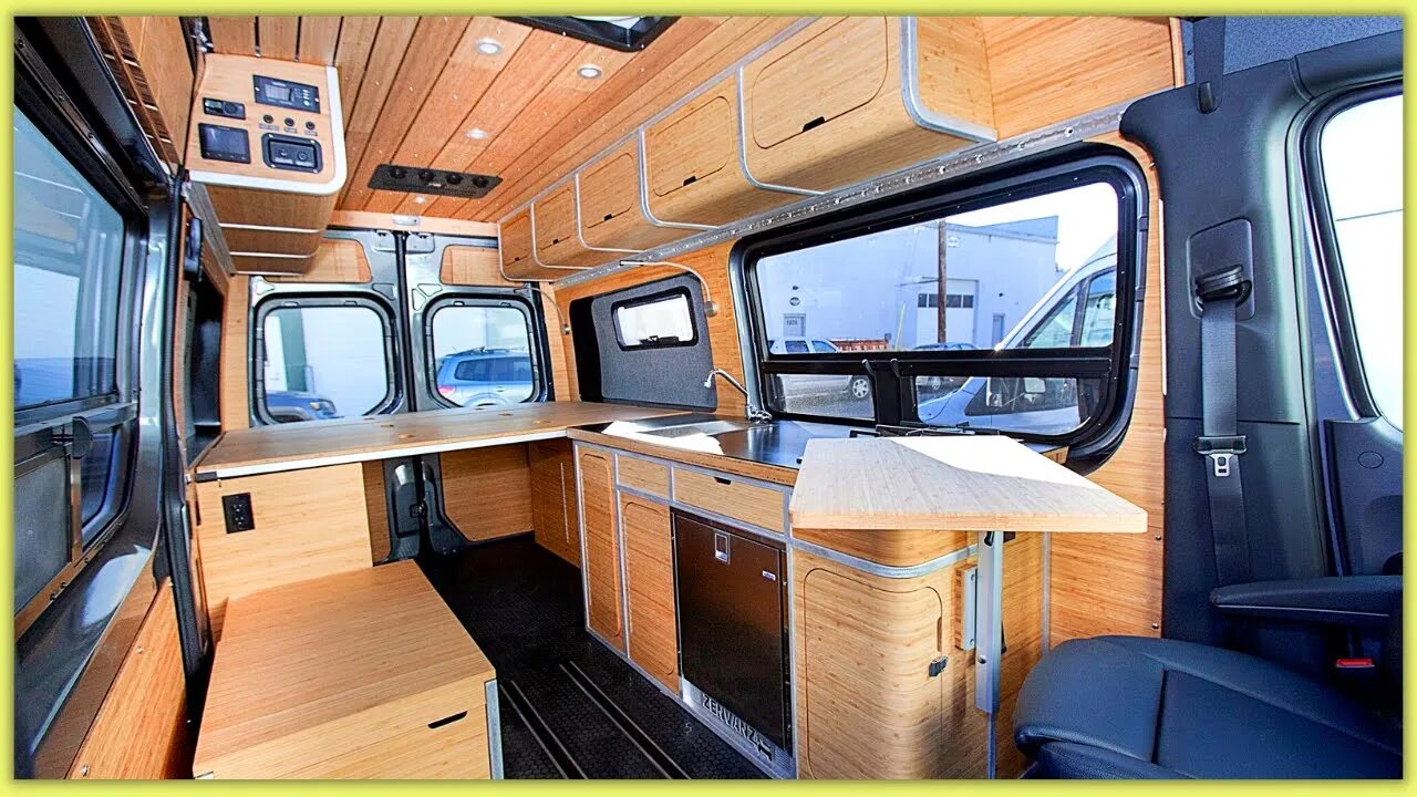 ZenVanz Beautiful Bamboo Sprinter Interiors Are A Work Of Art & Craftsmanship