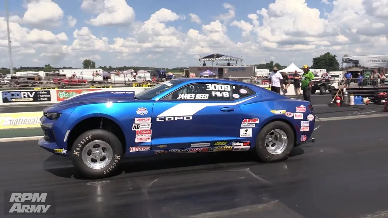 James Reed Stock Eliminator COPO Camaro NHRA LODRS