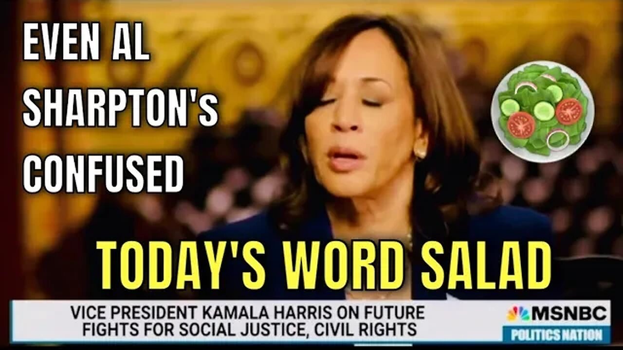 Kamala Harris Serves Up another Word Salad 🥗 as Al Sharpton just nods along…