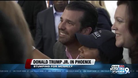 Trump Jr. campaigns in metro Phoenix for McSally