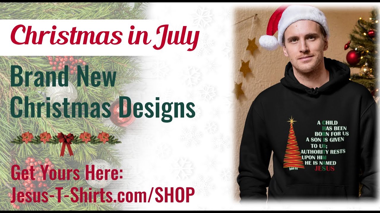 Christmas In July T-Shirts Hoodies Mockup Video #19