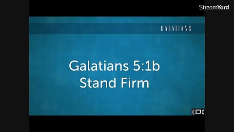 Galatians 5:1b