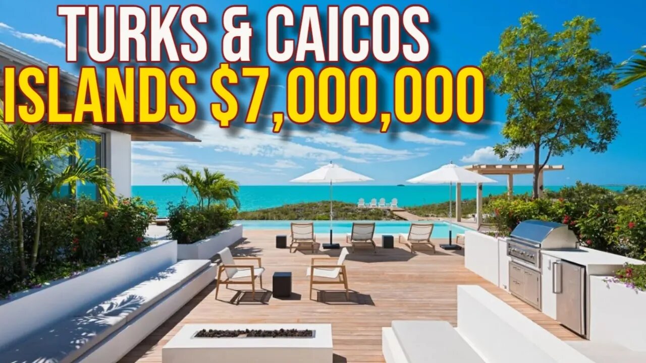 Touring $7,000,000 Carribean Turks & Caicos Mega Mansion