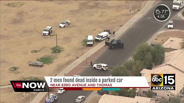 Two men found dead inside parked car in west Phoenix