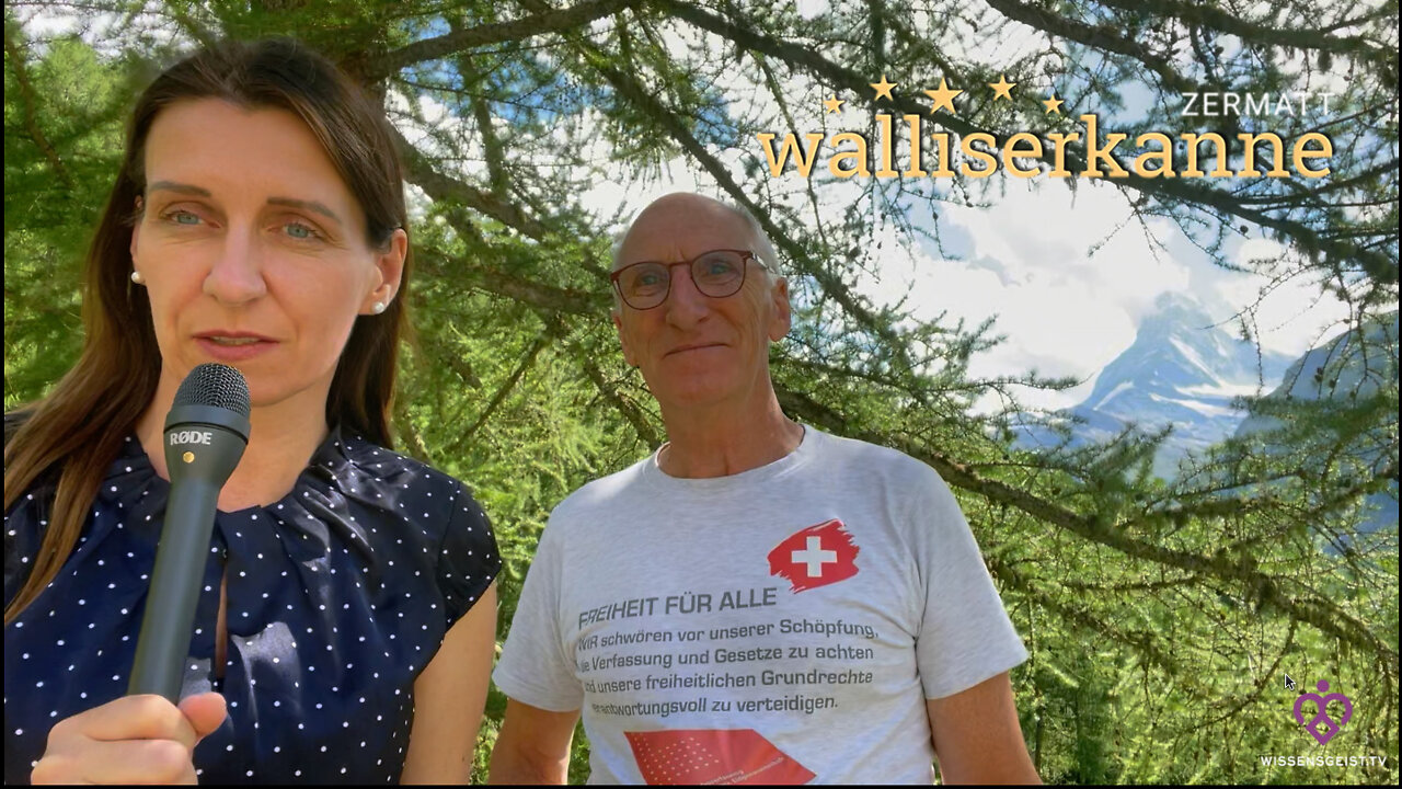 Albert Knobel bringt den Platz der Freiheit nach Zermatt - Einweihung der Freiheitsstrasse