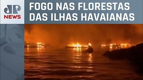 Família passa horas no mar para se salvar de incêndio