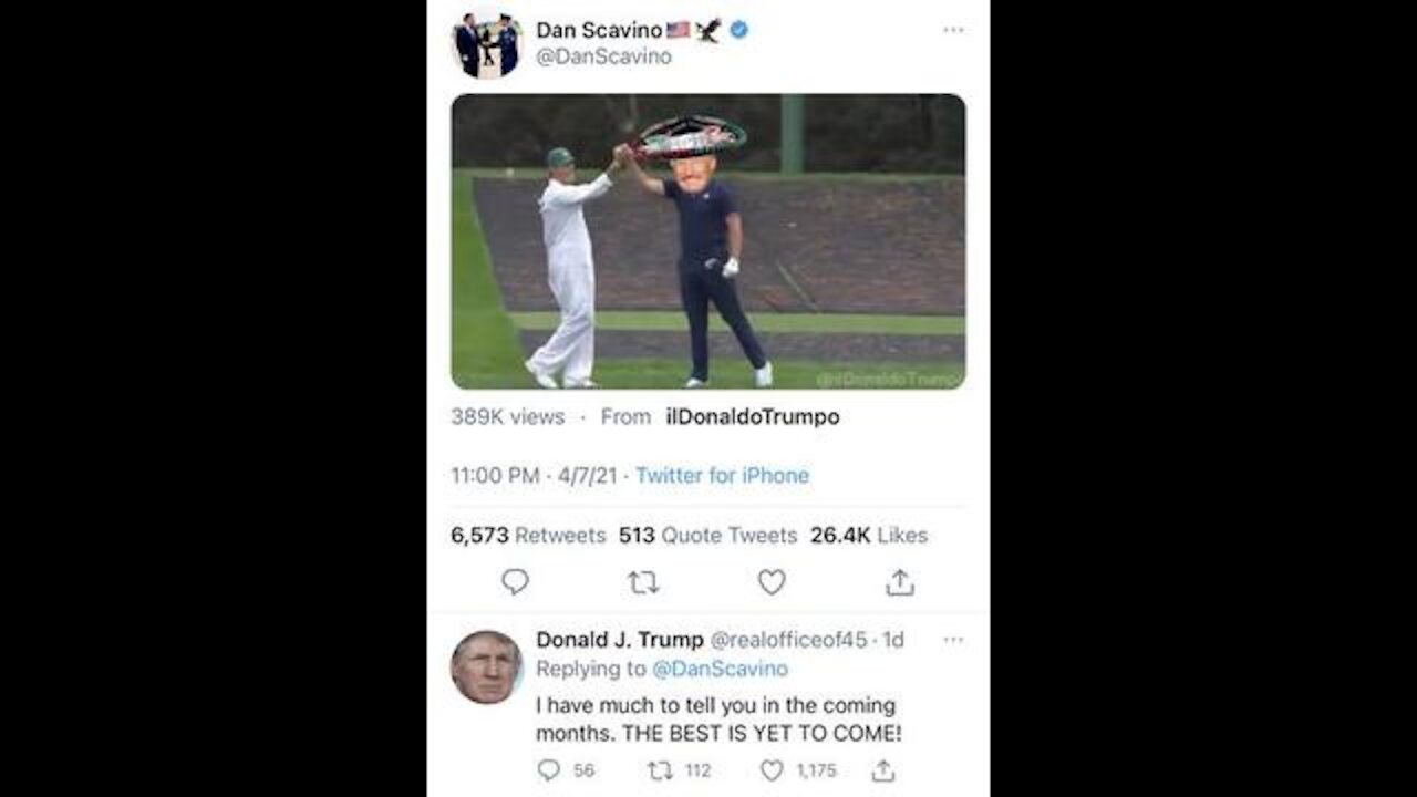 Nothing is Impossible, Everything Has Meaning: Scavino’s Golfer Tweet