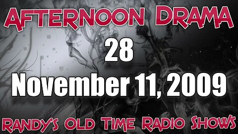 Afternoon Drama 28 November 11, 2009