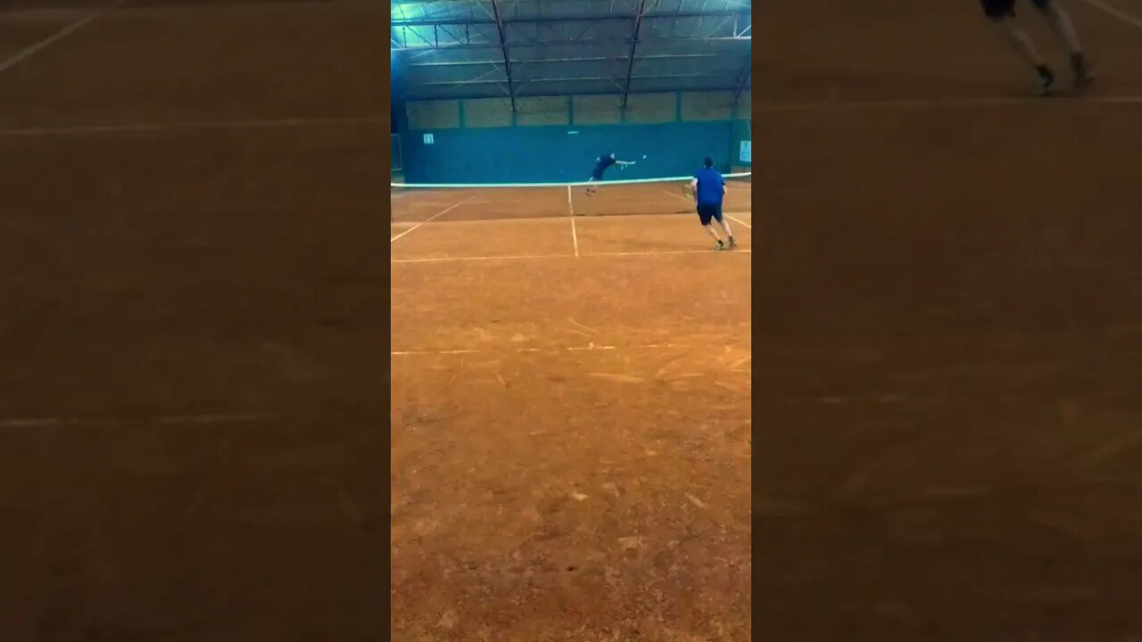 tinha tudo pra perder o ponto 😅😅 mais sorte que juÃzo #tennis #shorts #subscribe