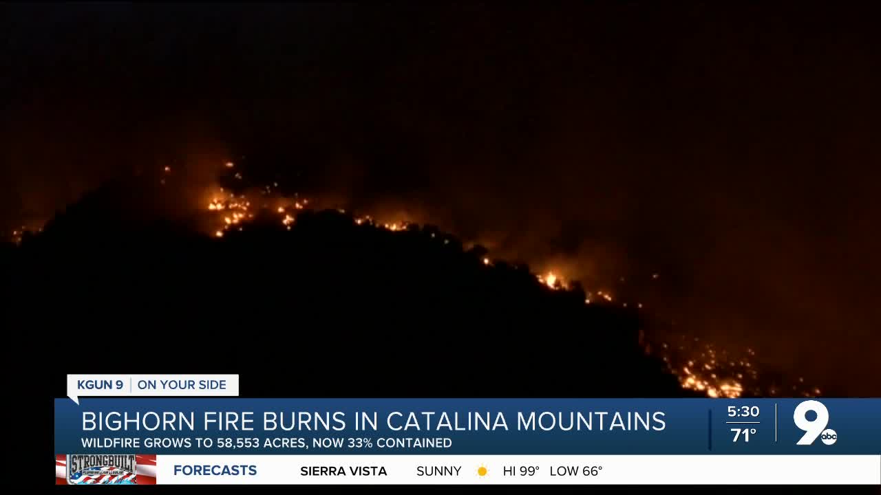 Crews take on Bighorn Fire Tuesday, June 22