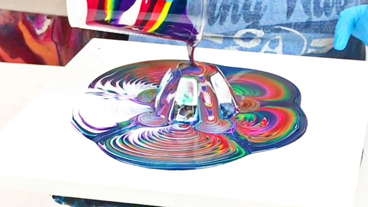 RAINBOW Triple Bottle Bottom Pour