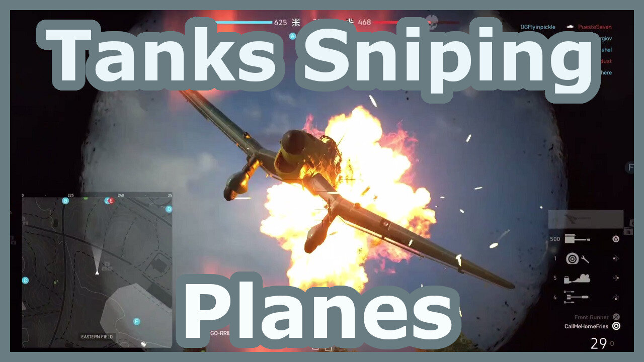 tanks sniping planes