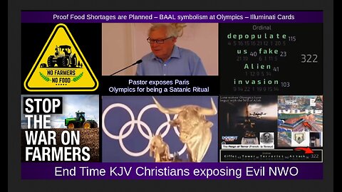 Proof Food Shortages are Planned – BAAL symbolism at Olympics – Illuminati Cards