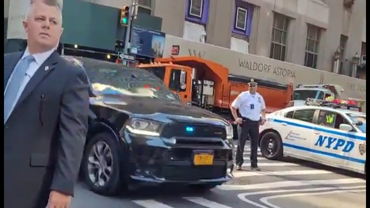 Joe Biden being welcomed to the UN meeting in NYC