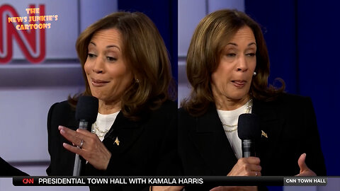 Q: "Under Donald Trump, you criticized the wall more than 50 times. You called it stupid, useless, and a medieval vanity project. Is a border wall stupid?" Kamala lies about President Trump's record: "Obama built it!"