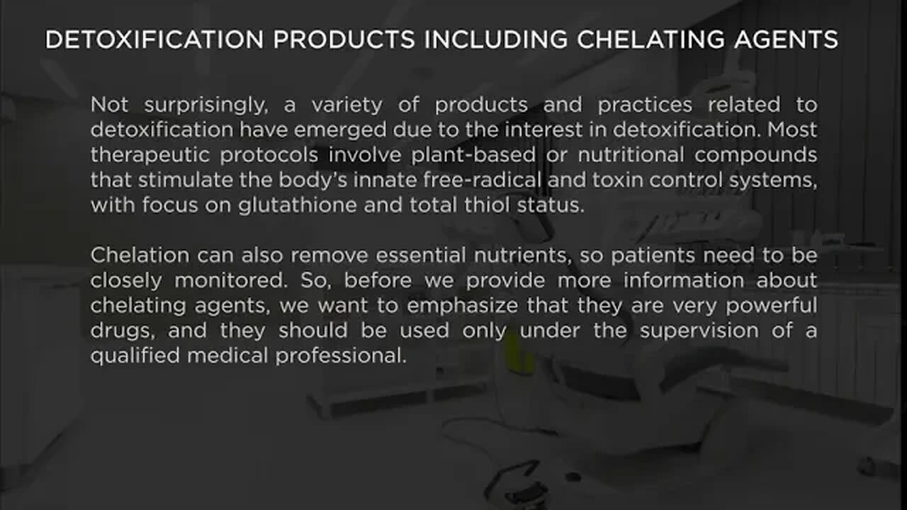 07 DETOXIFICATION PRODUCTS INCLUDING CHELATING AGENTS