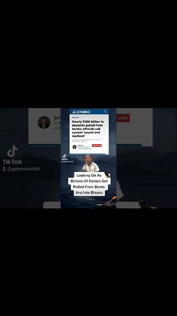 Looking On As Billions Of Dollars Get Pulled From Banks And Into Bitcoin #shorts