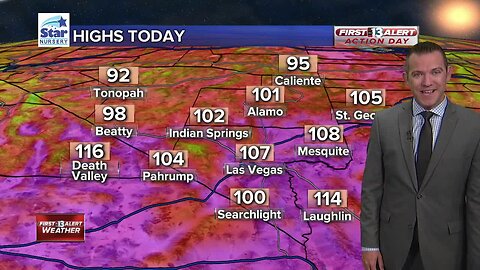 13 First Alert Las Vegas weather updated August 20 morning