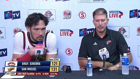 Interview with Best Player June Mar Fajardo and Coach Jorge Gallent [Oct. 16, 2024]