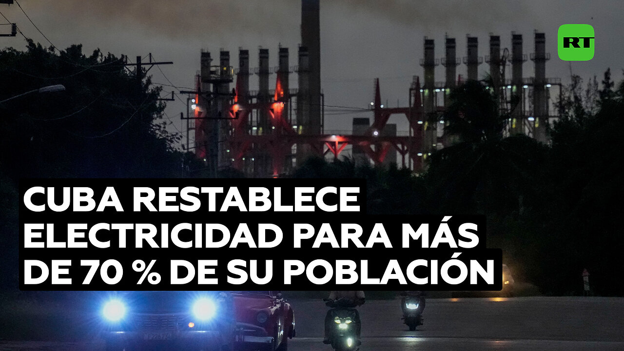 Cuba logra restablecer el servicio eléctrico para más de 70 % de la población en la isla