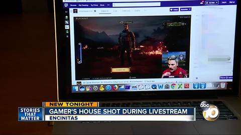 Gamer's house in San Diego shot during livestream