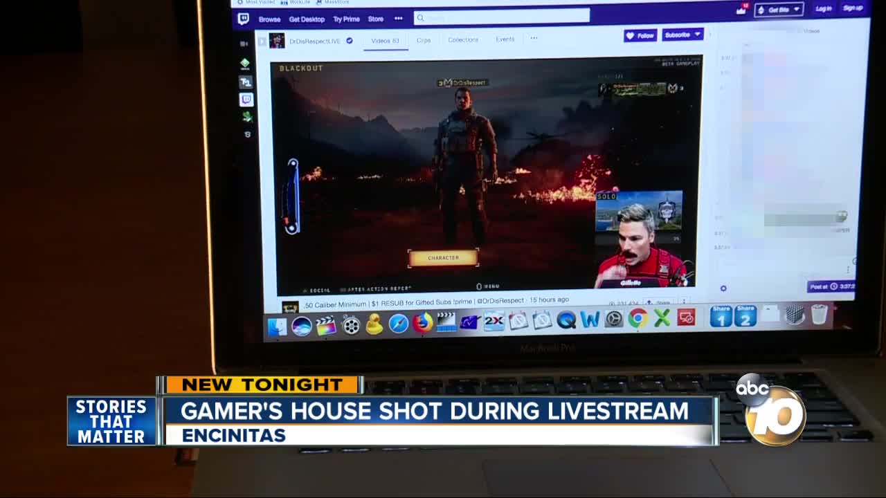 Gamer's house in San Diego shot during livestream