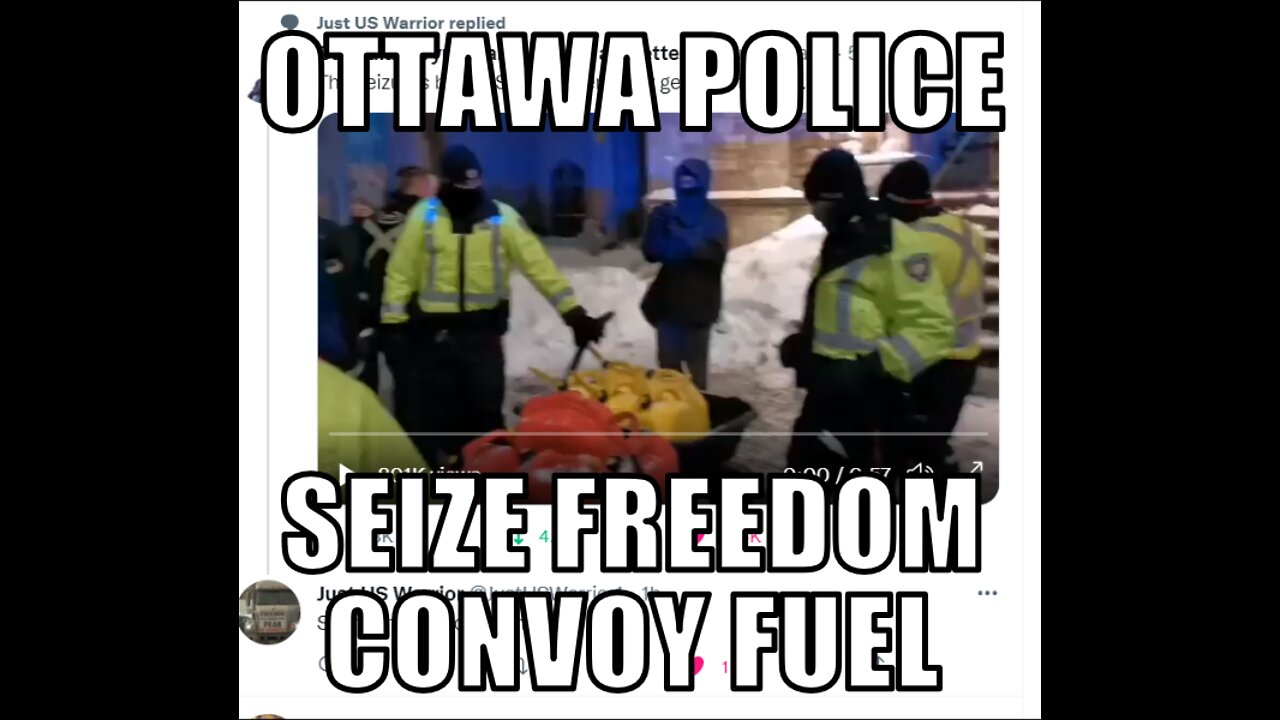 The seizures begin. Some drivers may get cold tonight Freedom Convoy under siege