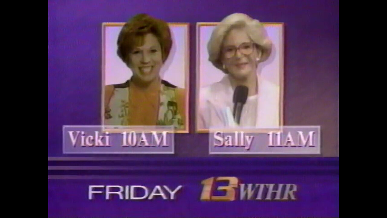 November 20, 1992 - WTHR Indianapolis Promo for 'Vicki' & 'Sally'