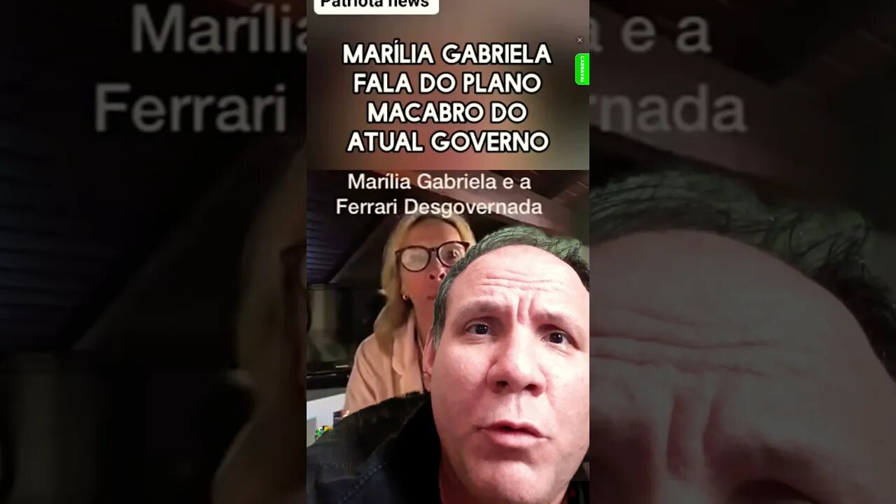 apresentadora Maria Gabriela disse que o Brasil é uma Ferrari desgovernada