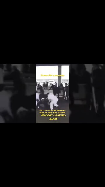 BREAKING 🚨 Japan PM evacuated after blast at speech in Wakayama