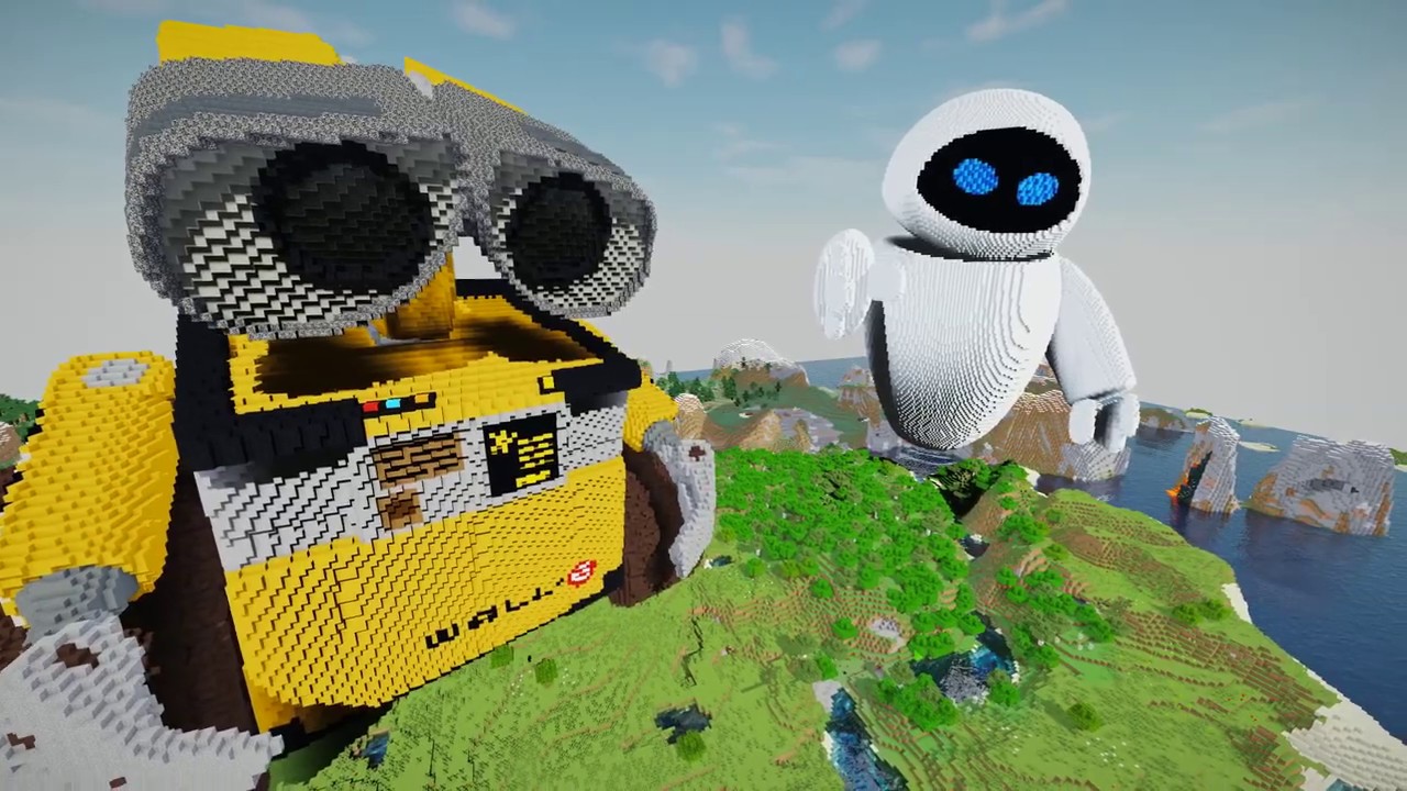 Minecraft Wall-E & Eve Build