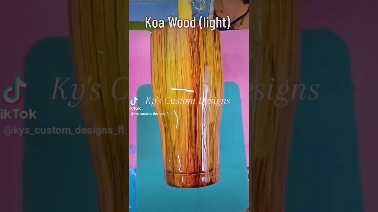 Koa Wood #woodworking #wood #dog #customtumblers #stainlesssteel #beach