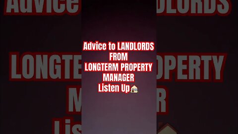 ADVICE TO LANDLORDS: TEACH YOUR TENANTS HOW TO TREAT YOU #Get2Steppin w/S2 🏠