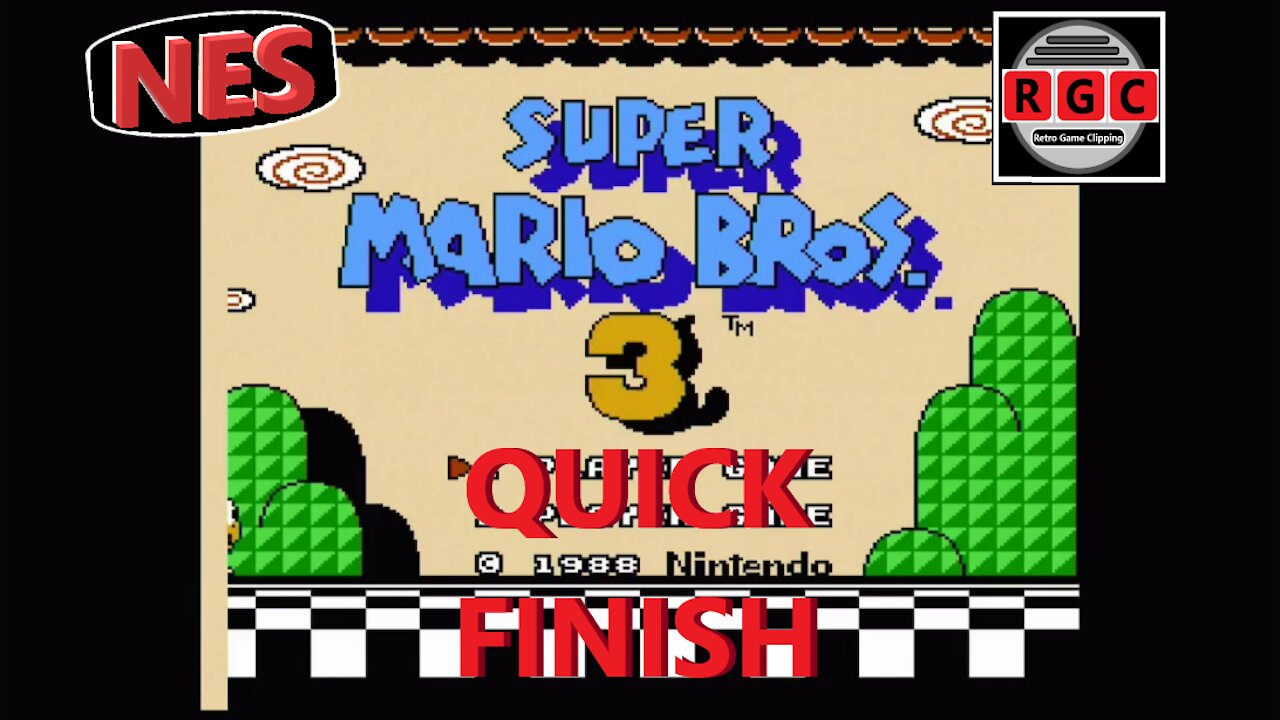 Super Mario Bros. 3 - Quick Finish - Retro Game Clipping