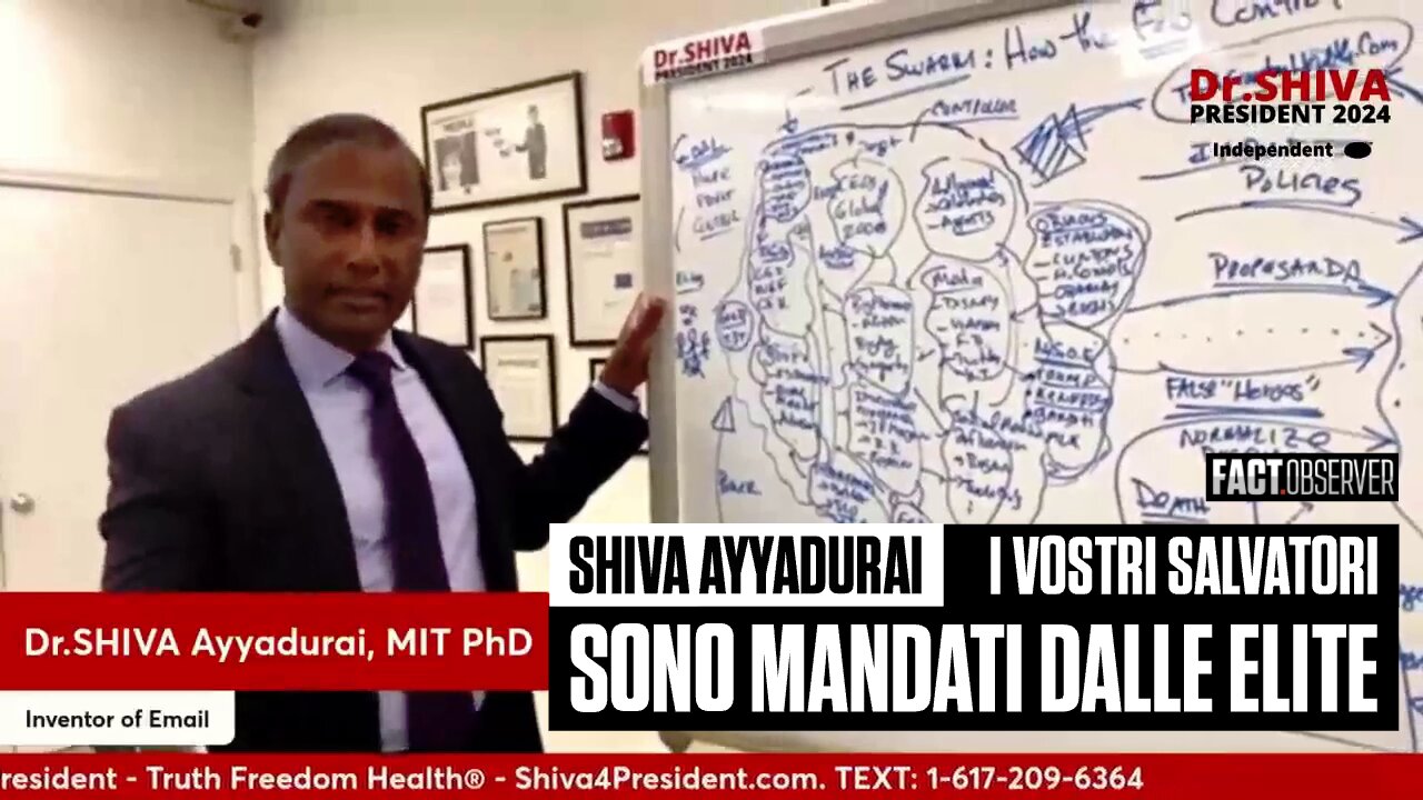 Shiva Ayyadurai - I vostri salvatori sono mandati dalle elite